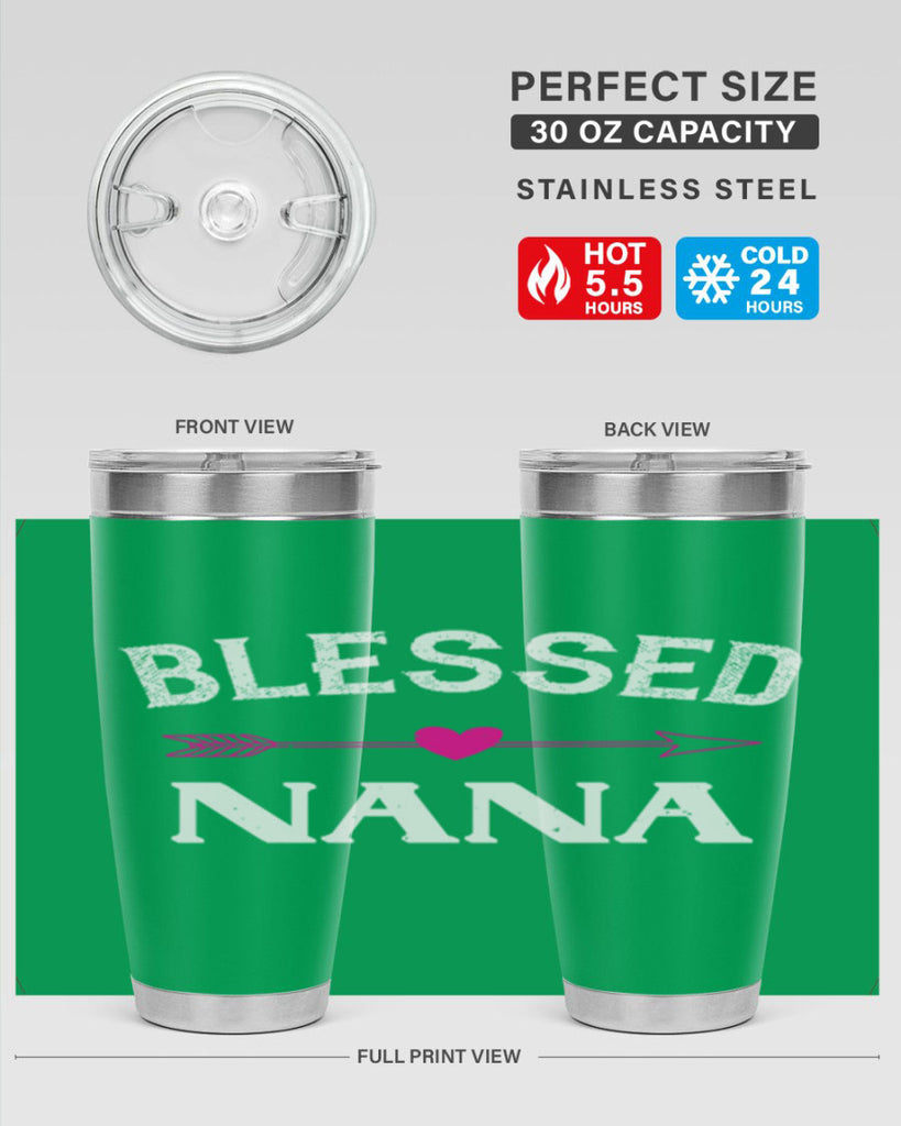 blessed nana 34#- grandma - nana- Tumbler