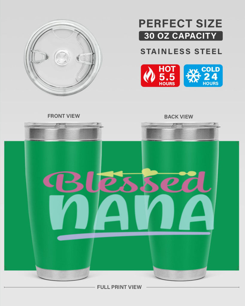 blessed nana 60#- grandma - nana- Tumbler