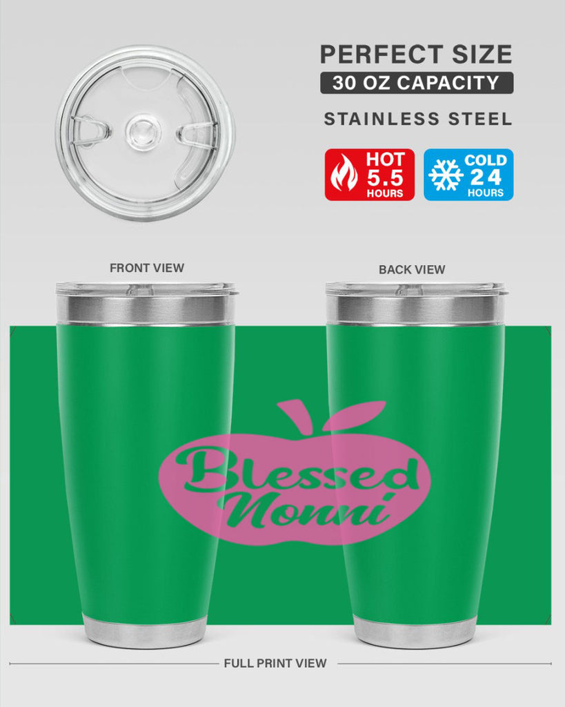 blessed nonni 58#- grandma - nana- Tumbler