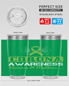 corona awareness because it matters Style 26#- corona virus- Tumbler