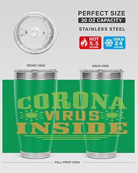 coronavirus inside Style 2#- corona virus- Tumbler