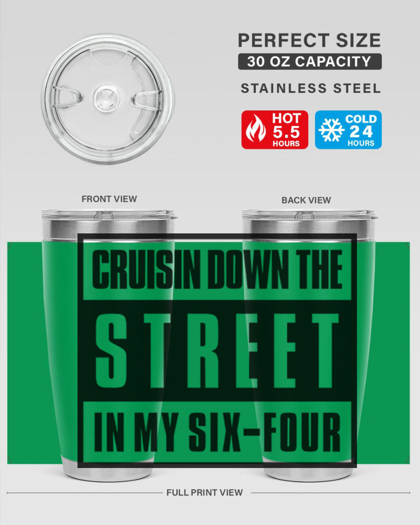 cruisin down the street 181#- black words phrases- Cotton Tank