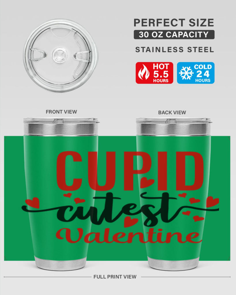cupid cutest valentine 80#- valentines day- Tumbler