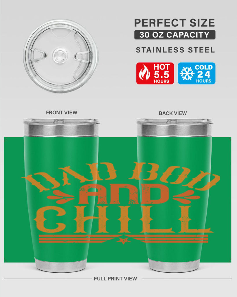dad bod and chill 118#- fathers day- Tumbler