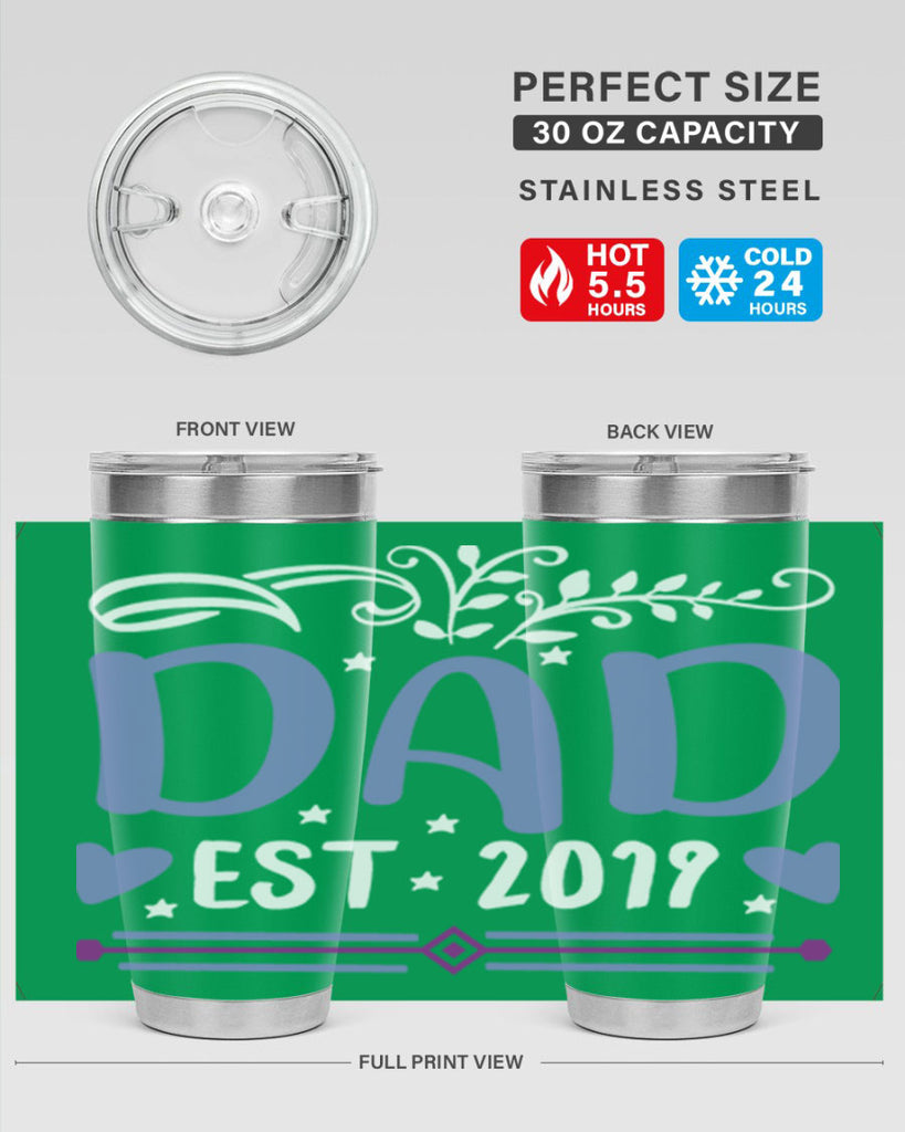 dad est 100#- fathers day- Tumbler