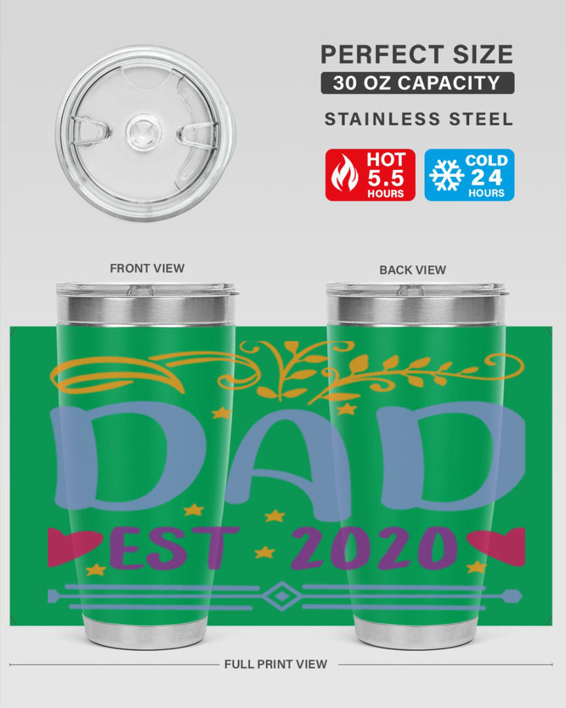 dad est 98#- fathers day- Tumbler
