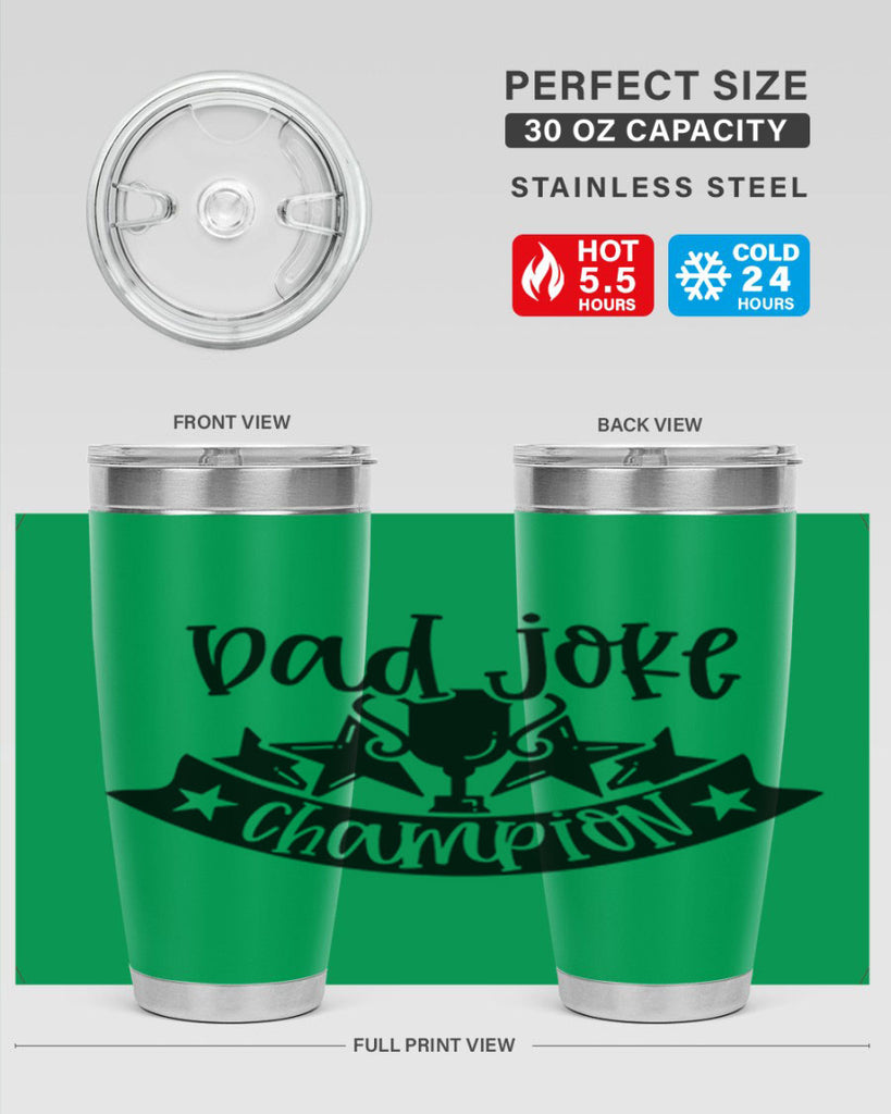 dad joke champion 66#- fathers day- Tumbler