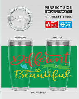 different is beautiful Style 11#- autism- Tumbler