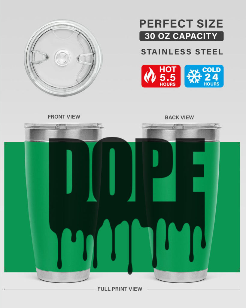 dope drip 166#- black words phrases- Cotton Tank