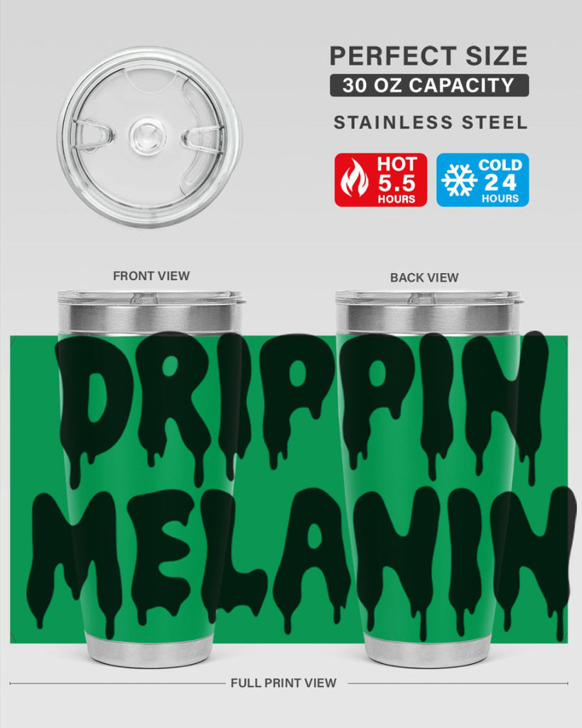 drippinmelanin  160#- black words phrases- Cotton Tank
