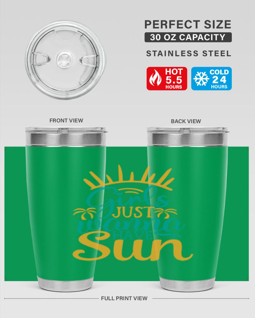 girls just wanna have sun Style 102#- summer- Tumbler