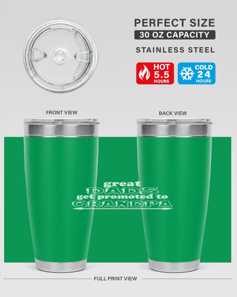 great dads get promoted to 10#- dad- Tumbler