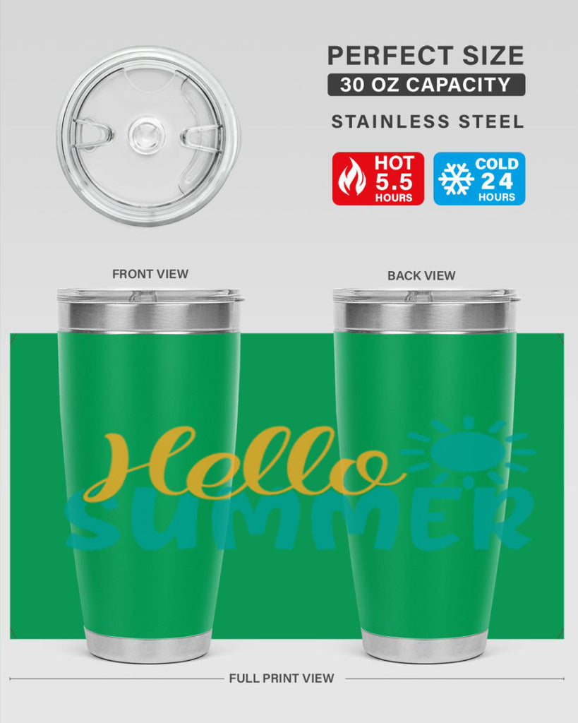 hello summer Style 98#- summer- Tumbler