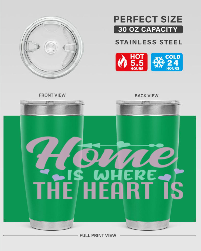 home is where the heart is 39#- home- Tumbler