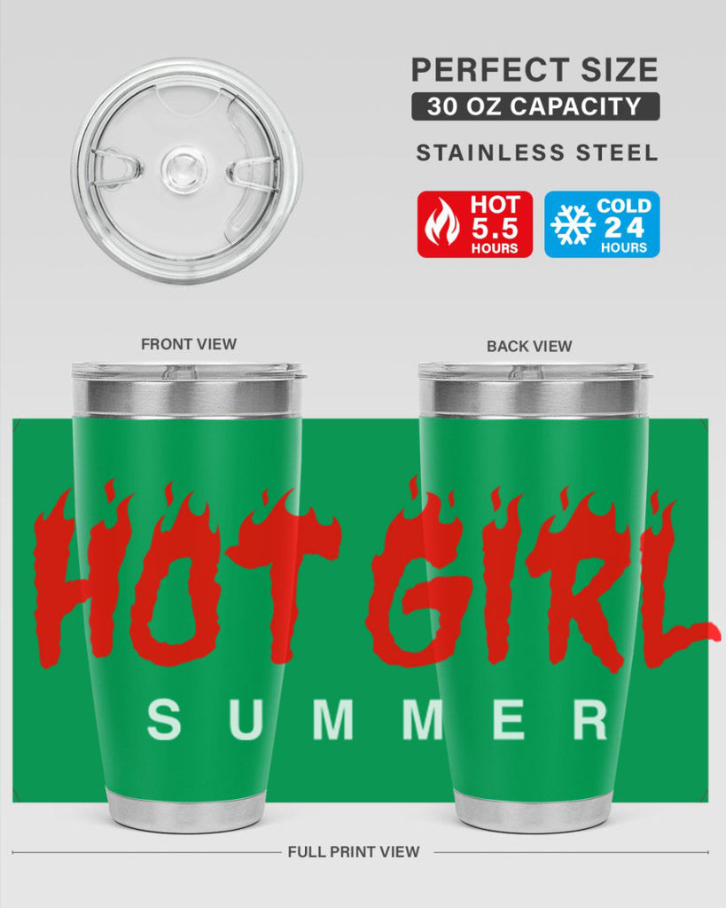 hot girl  summer fire 124#- black words phrases- Cotton Tank