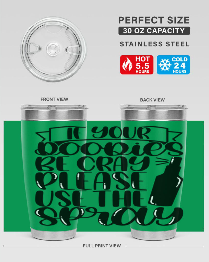 if your doodie be cray please use the spray 27#- bathroom- Tumbler