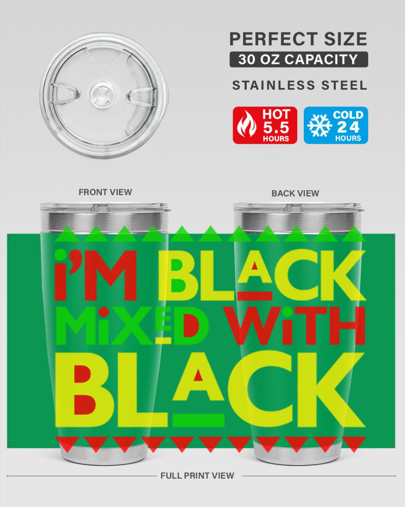 im  black  mixed with black  111#- black words phrases- Cotton Tank