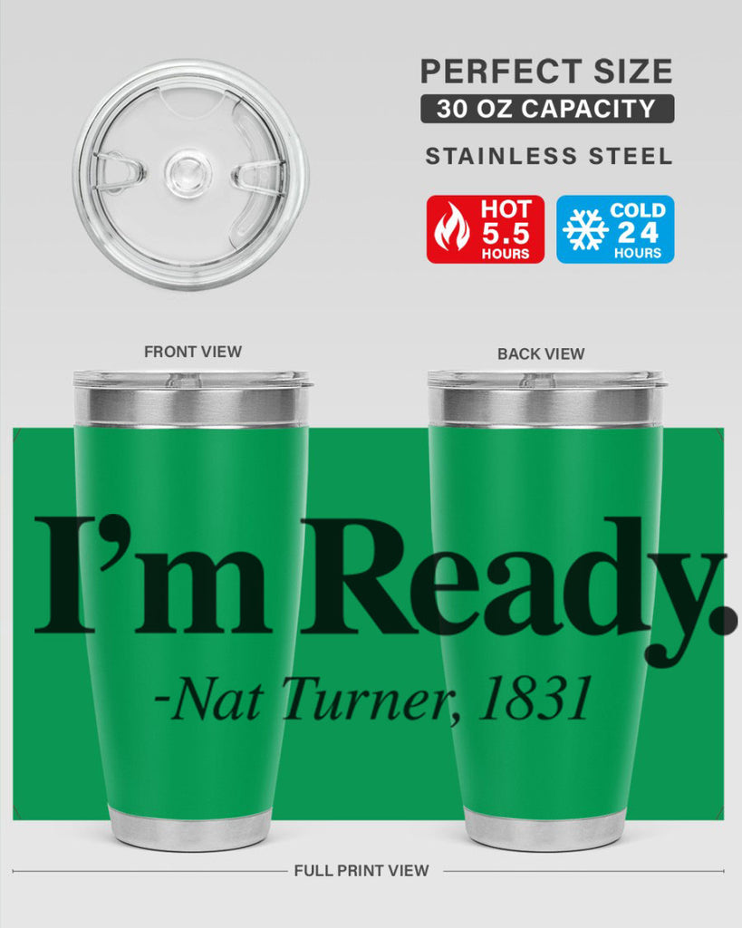 im  ready nat turner 110#- black words phrases- Cotton Tank