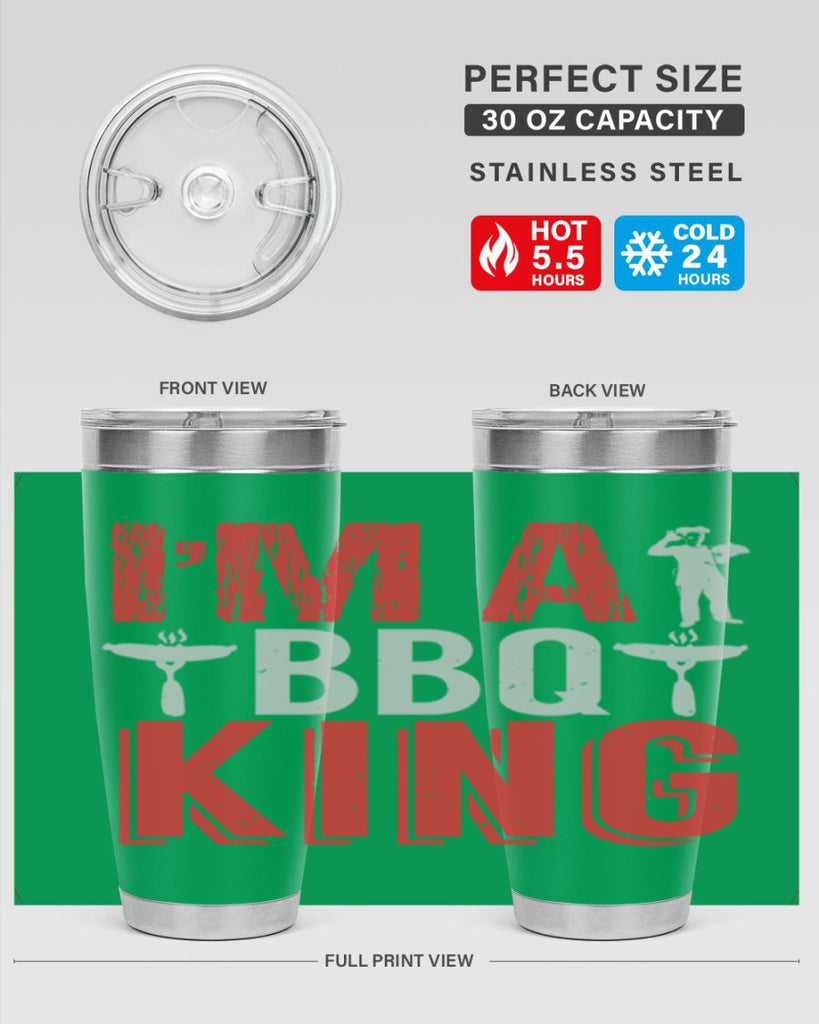 im a bbq king 34#- bbq- Tumbler