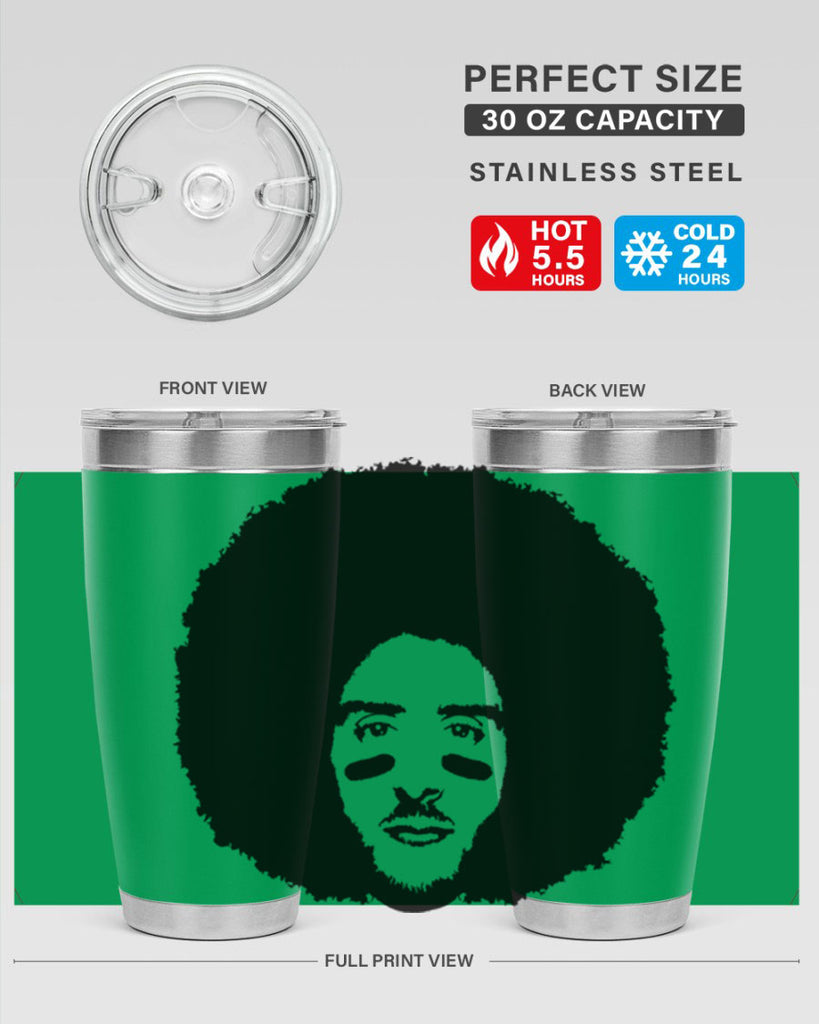 kaepernick 23#- black men - boys- tumbler