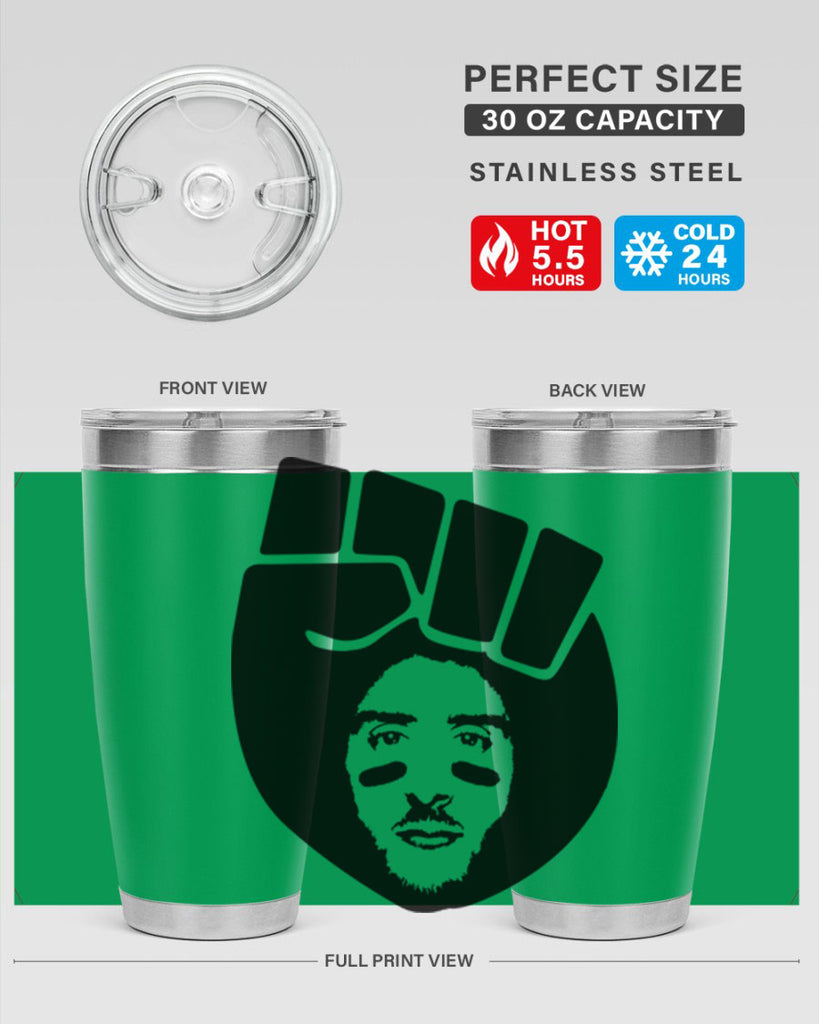 kaepernick fist hair 22#- black men - boys- tumbler
