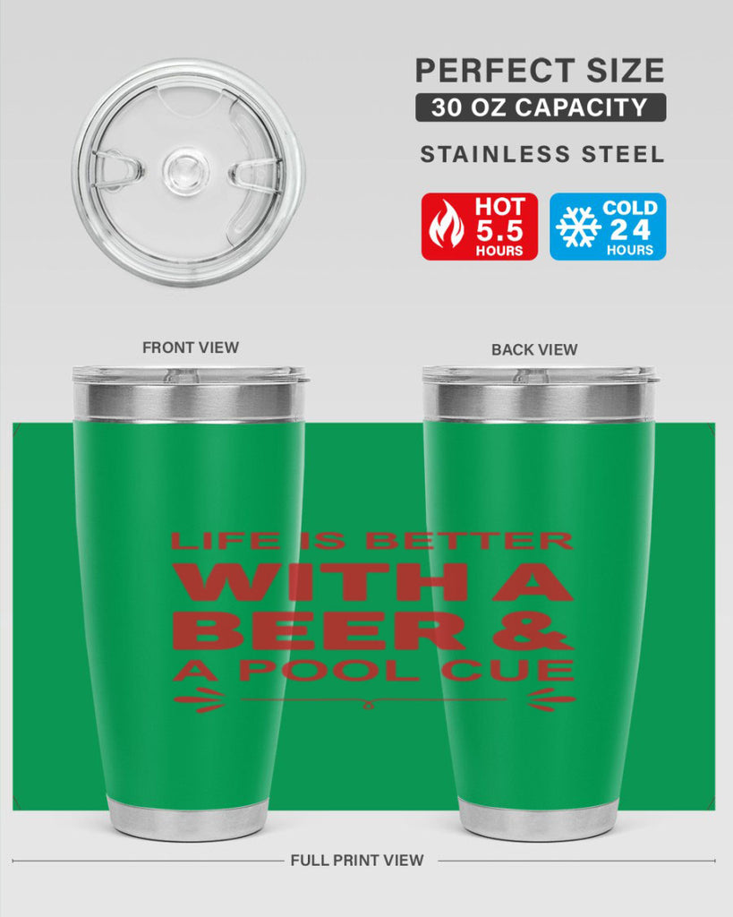 life is better 64#- beer- Tumbler