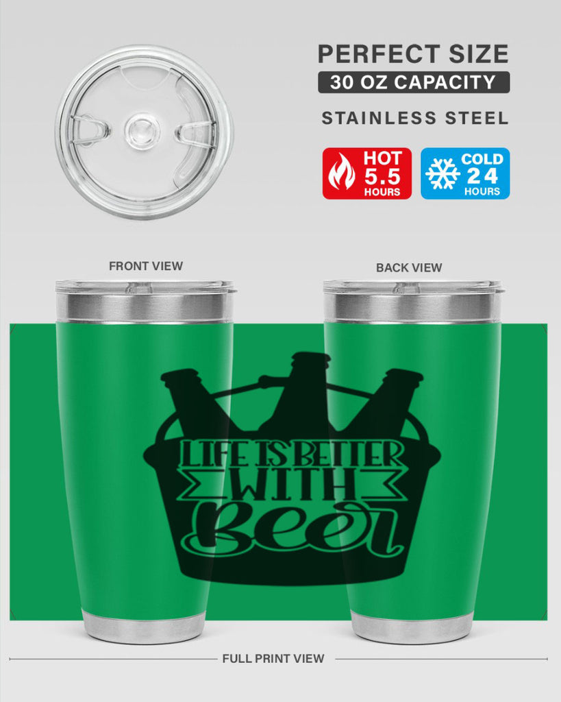 life is better with beer 27#- beer- Tumbler