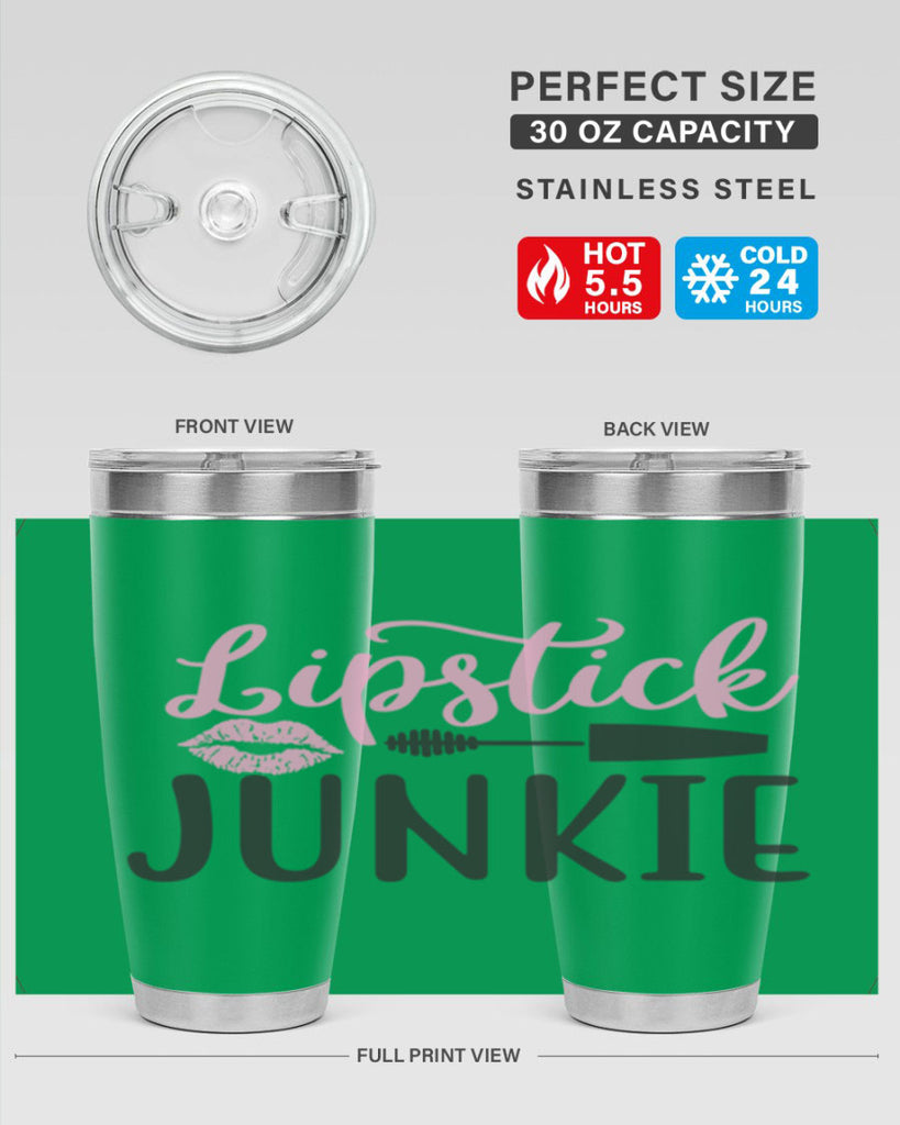 lipstick junkie Style 154#- make up- Tumbler