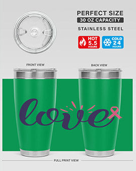 love Style 7#- breast cancer- Tumbler