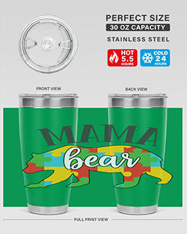 mama bear Style 32#- autism- Tumbler