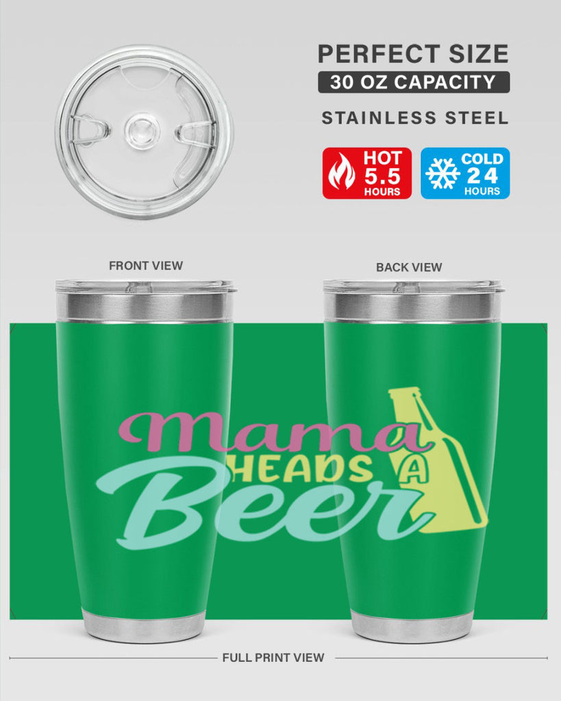mama heads a beer 124#- beer- Tumbler