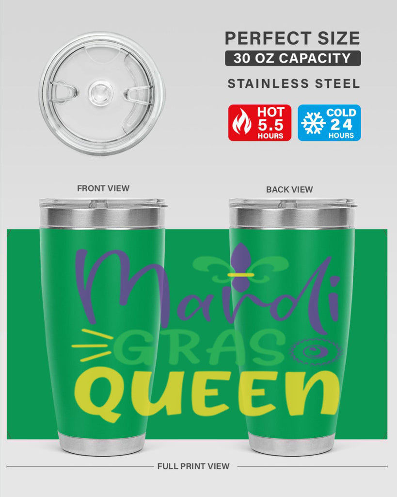 mardi gras queen 79#- mardi gras- Tumbler