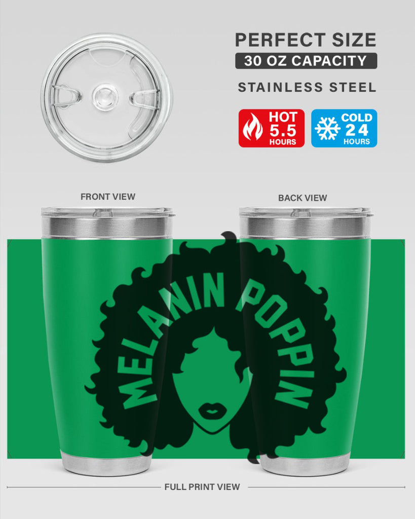 melanin poppin 85#- black words phrases- Cotton Tank