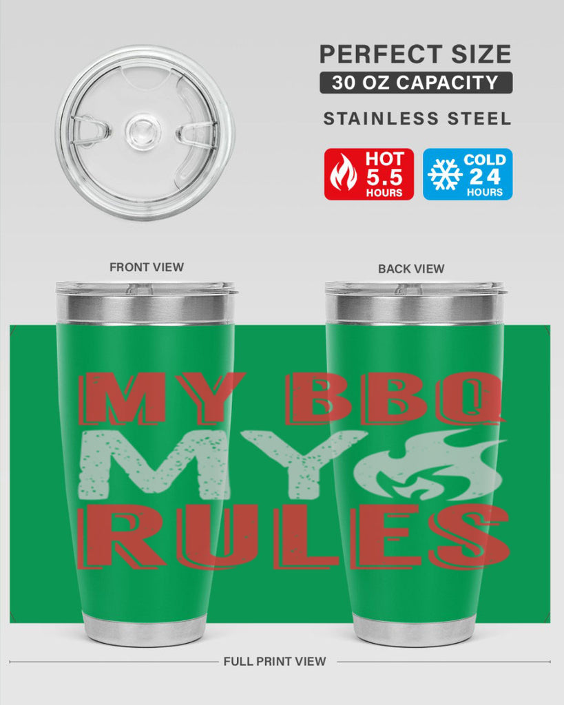 my bbq my rule 22#- bbq- Tumbler