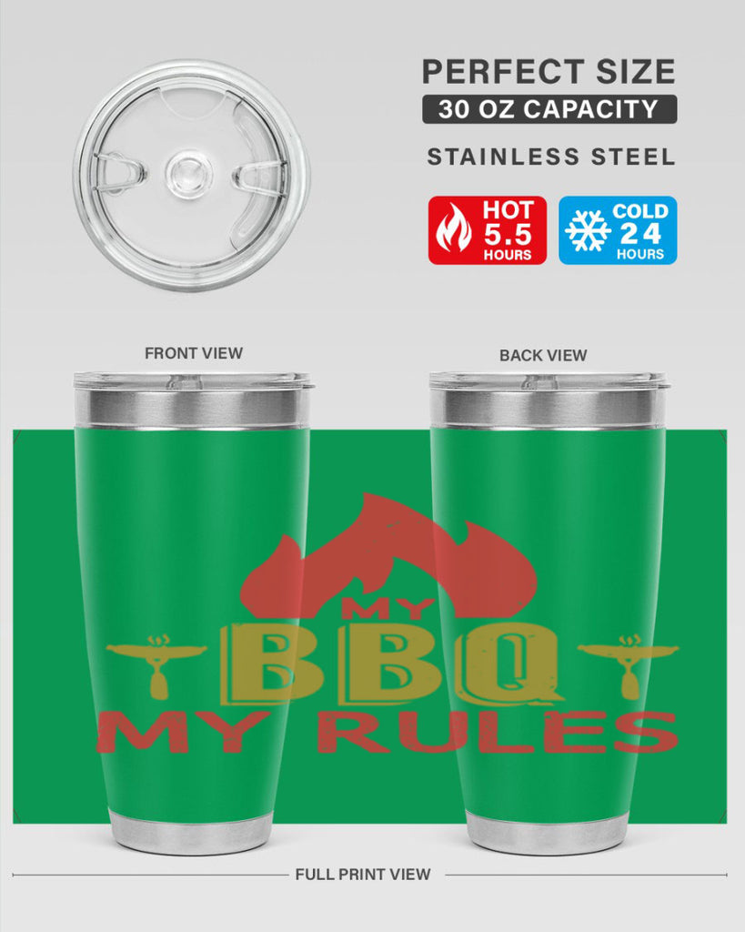 my bbq my ruless 21#- bbq- Tumbler