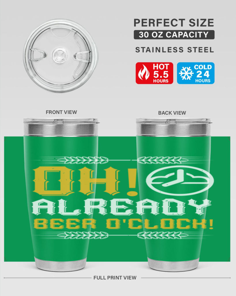 oh already beer oclock 54#- beer- Tumbler