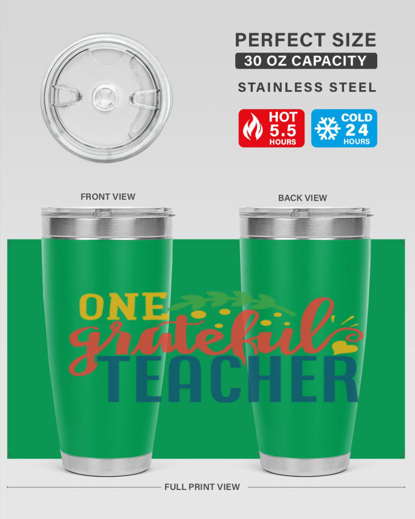 one grateful teacher Style 167#- teacher- tumbler