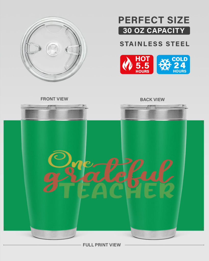 one grateful teacher Style 168#- teacher- tumbler