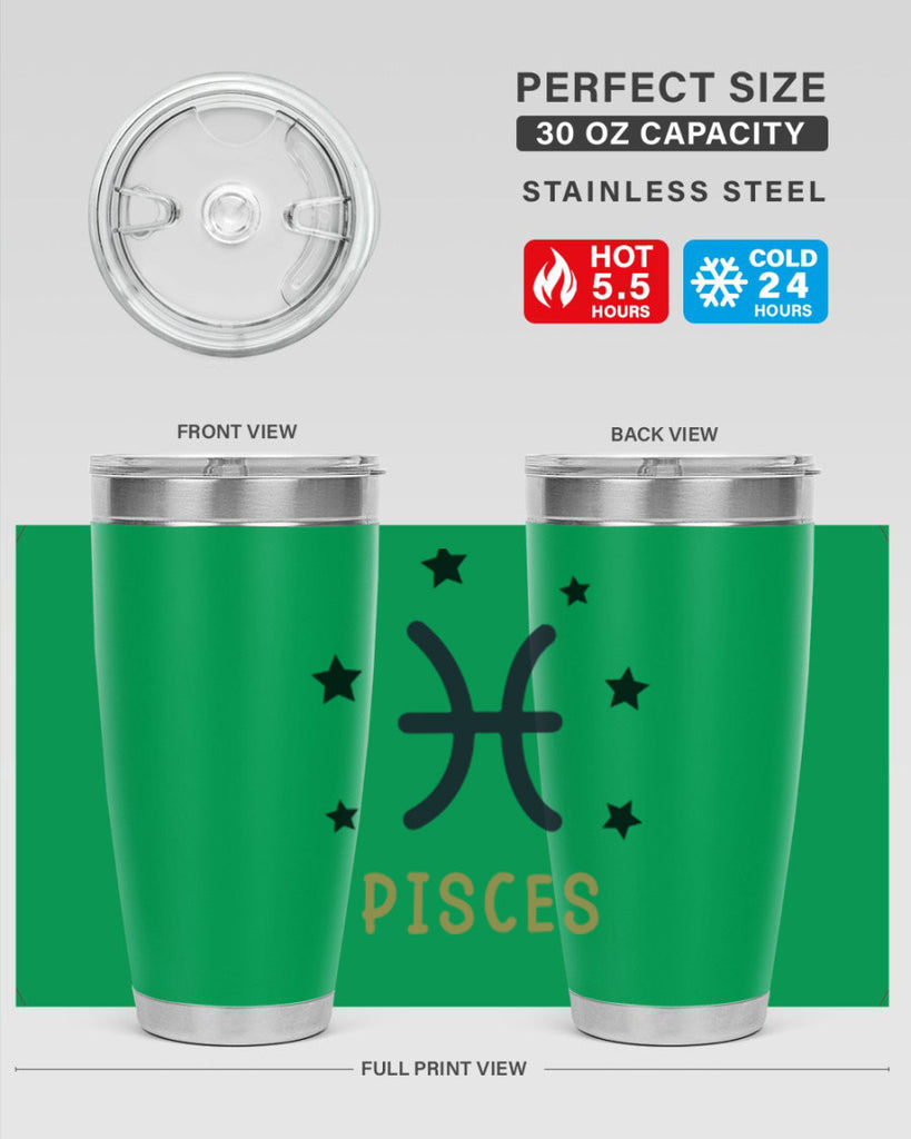 pisces 355#- zodiac- Tumbler