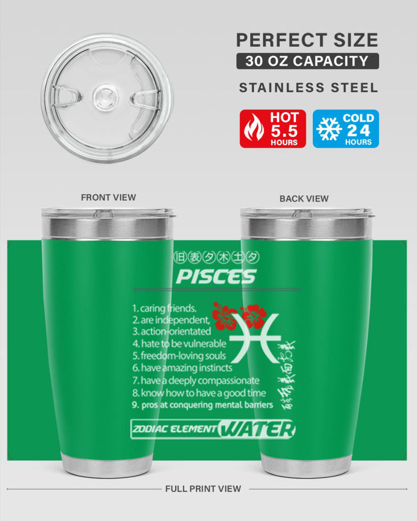 pisces 356#- zodiac- Tumbler