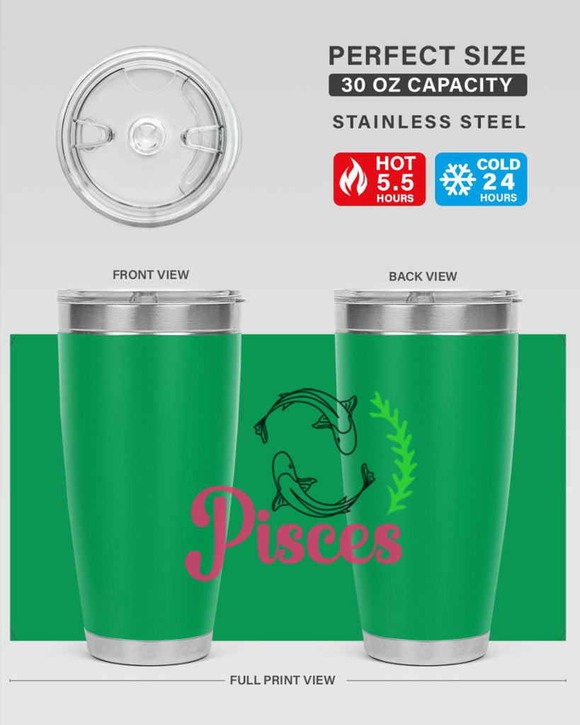 pisces 372#- zodiac- Tumbler