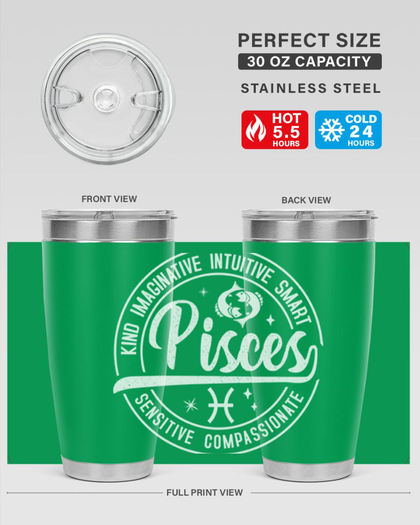 pisces 374#- zodiac- Tumbler