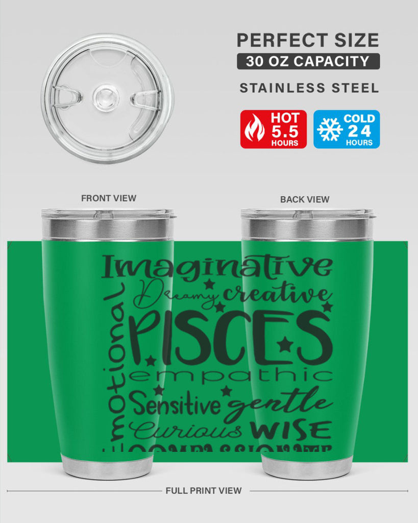 pisces 570#- zodiac- Tumbler