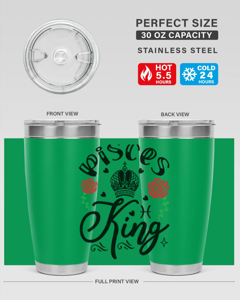 pisces king 375#- zodiac- Tumbler