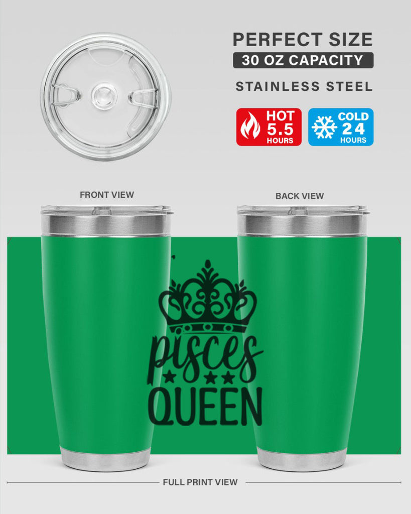 pisces queen 376#- zodiac- Tumbler