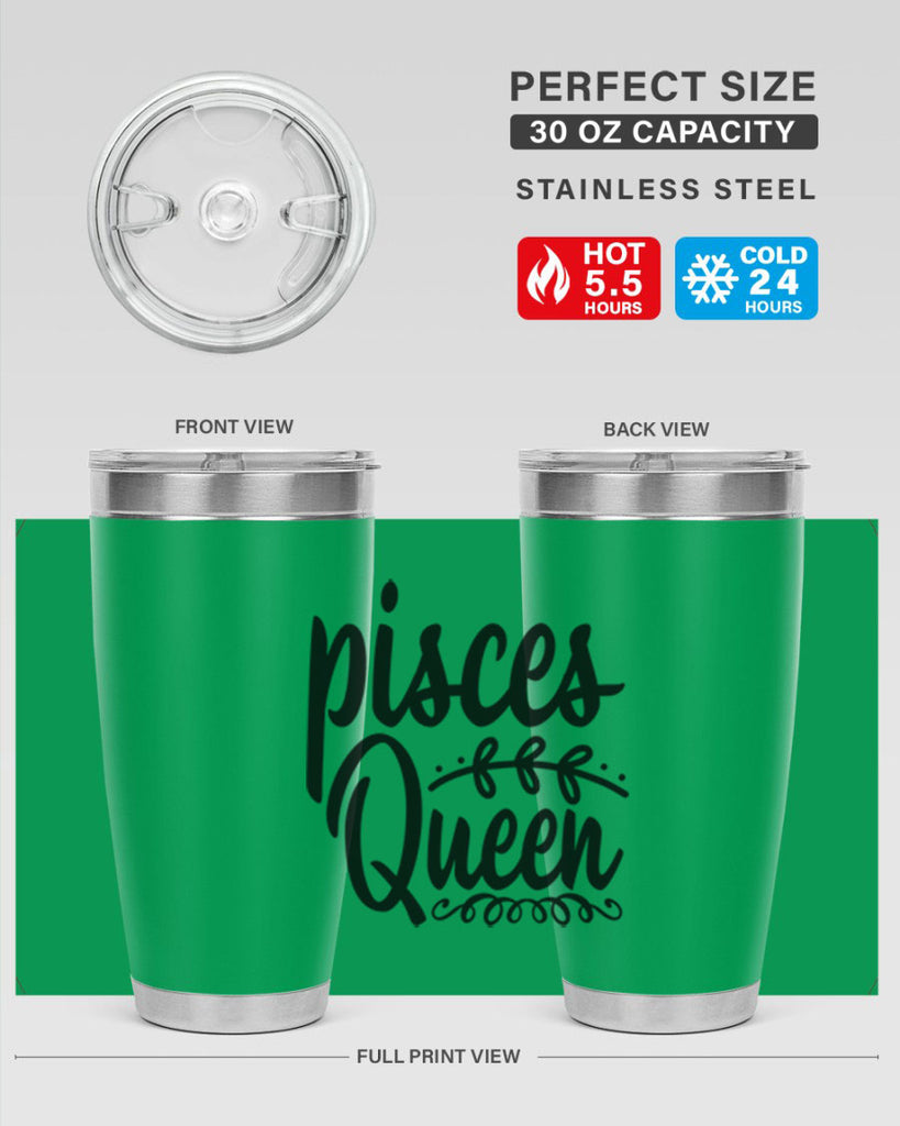 pisces queen 378#- zodiac- Tumbler