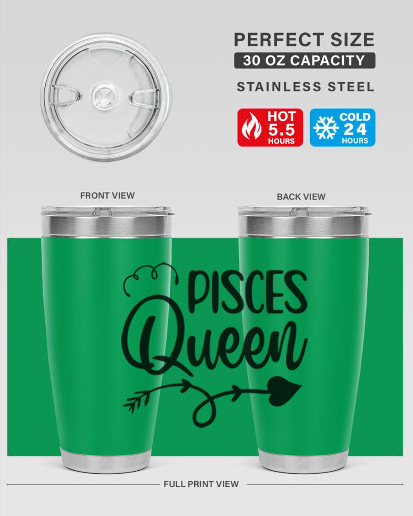 pisces queen 379#- zodiac- Tumbler
