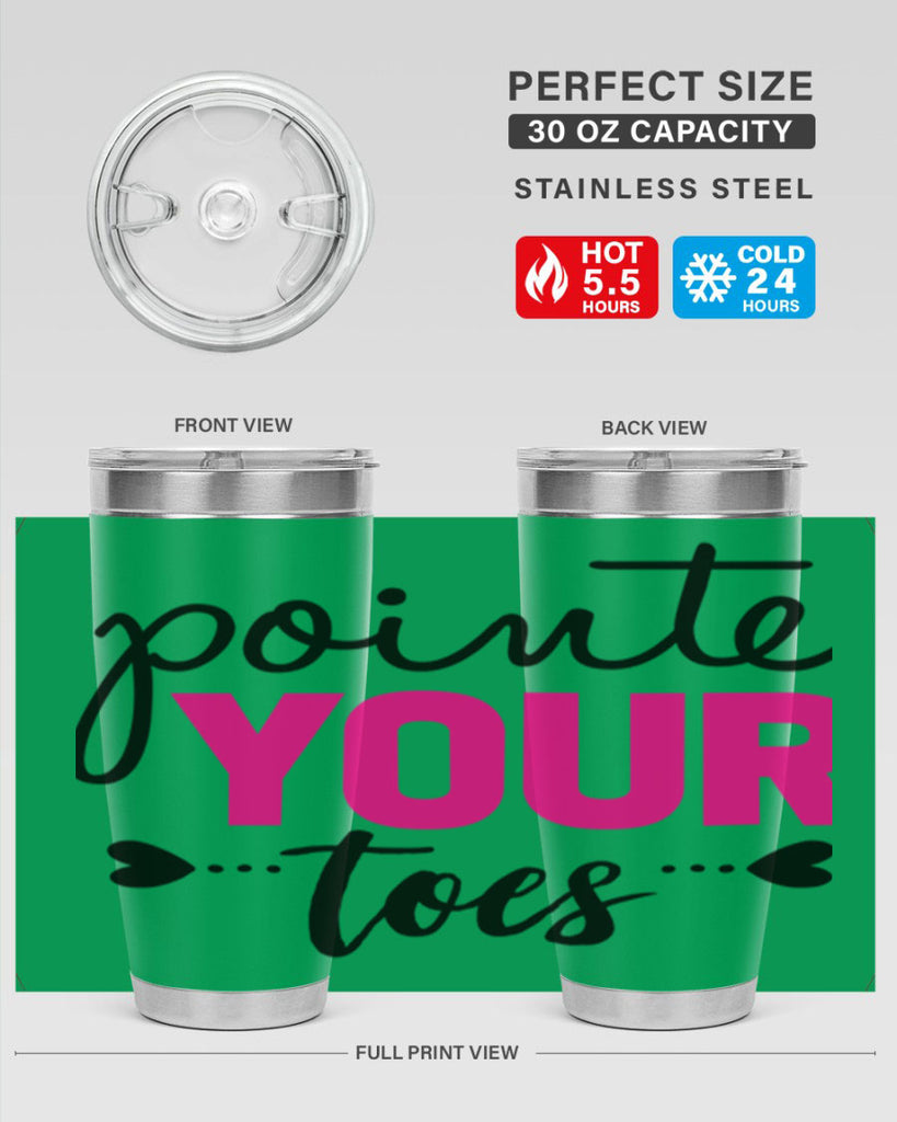 pointe your toes 71#- ballet- Tumbler