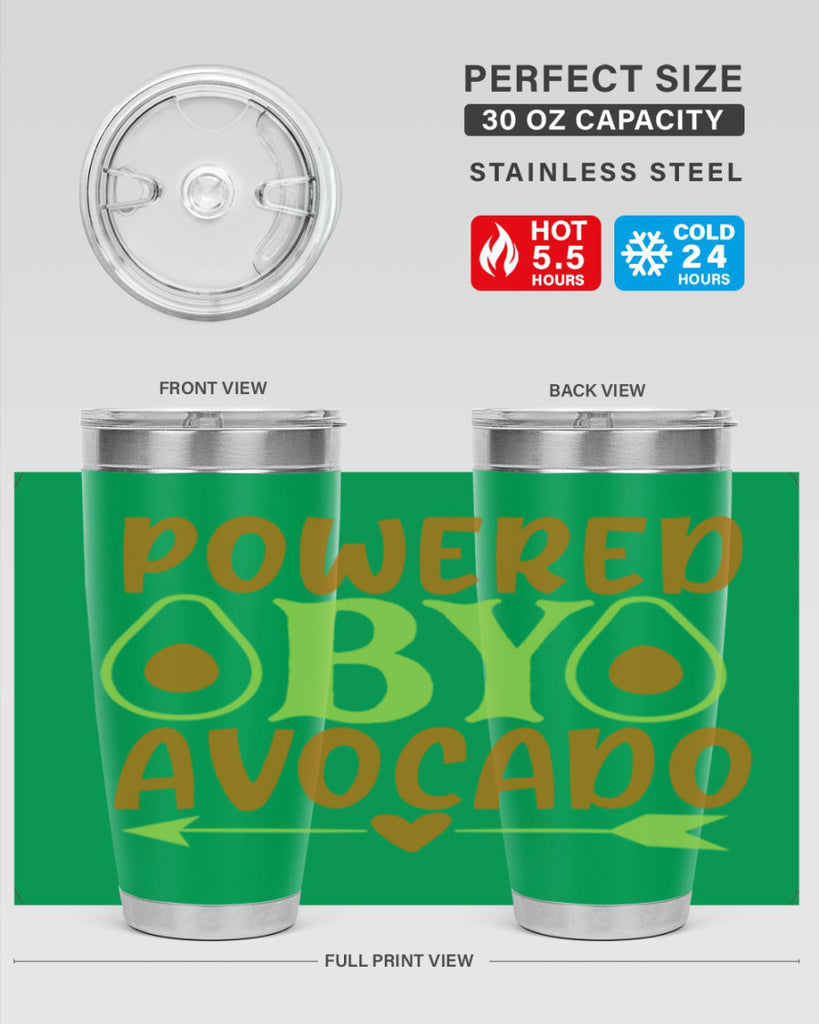 powered by avocado 3#- avocado- Tumbler