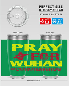 pray for wuhan coronavirus Style 27#- corona virus- Tumbler